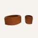 Mini Regenerated Leather Desk Set Limaс - Dobra Brown