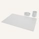 Genuine Leather Desk Set Limaс - Qulux White