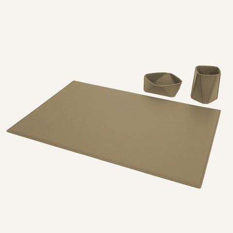 Genuine Leather Desk Set Limaс - Qulux Safari