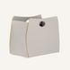 Leather Magazine Rack with Yellow Edge Trim Limaс - Vanda Color Grey