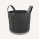 Round Leather Storage Basket Limaс - Tonda Mini Habita Grey
