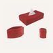 Regenerated Leather Desk Set Limaс - Trido Bordeaux