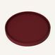 Round Leather Valet Tray Limaс - Velma Bordeaux