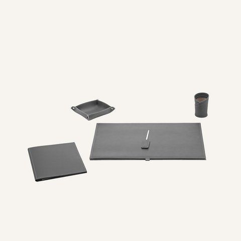 Leather Office Set Limaс - Aristotele 5 Grey