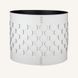 Woven Regenerated Leather Planter Limaс - Thanasis White
