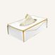 Regenerated Leather Tissue Box, Yellow Edge Limaс - Fazoly Color White